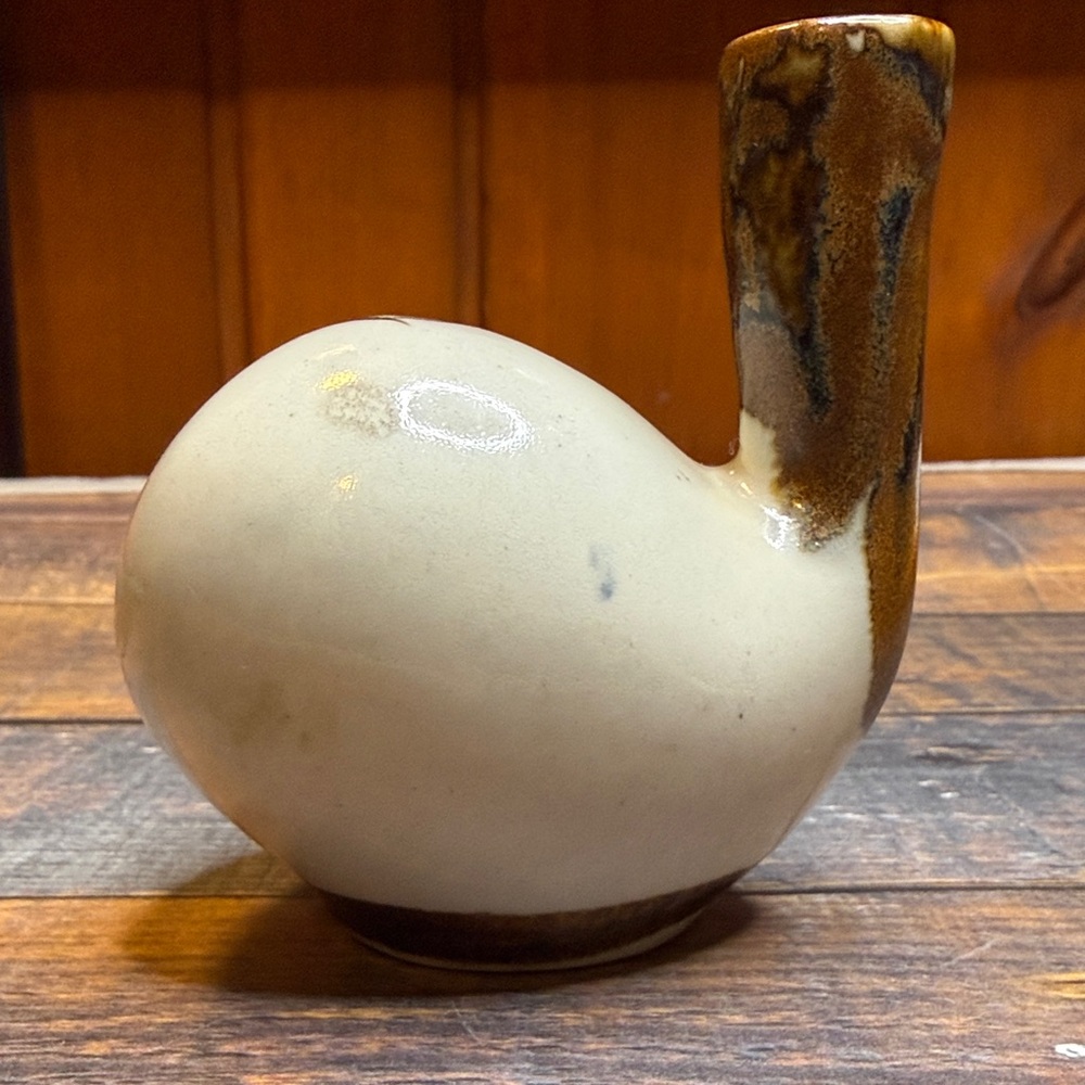 Vtg Signed Ken Edwards Pottery KE Mexico Bird Pouring Vessel Sake TokkuriCreamer - Picture 4 of 9